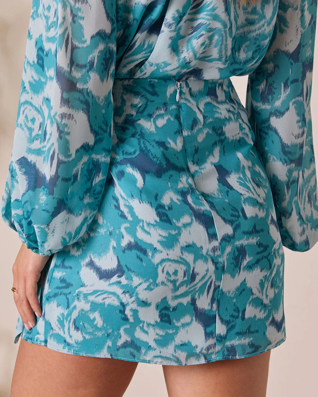 Sangria Sunrise Wrap Mini Skirt
