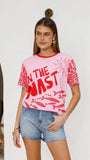 Florrie Tee Pink Red Tide