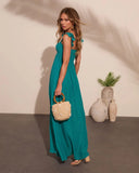 Cant Hurry Love Off The Shoulder Maxi Dress