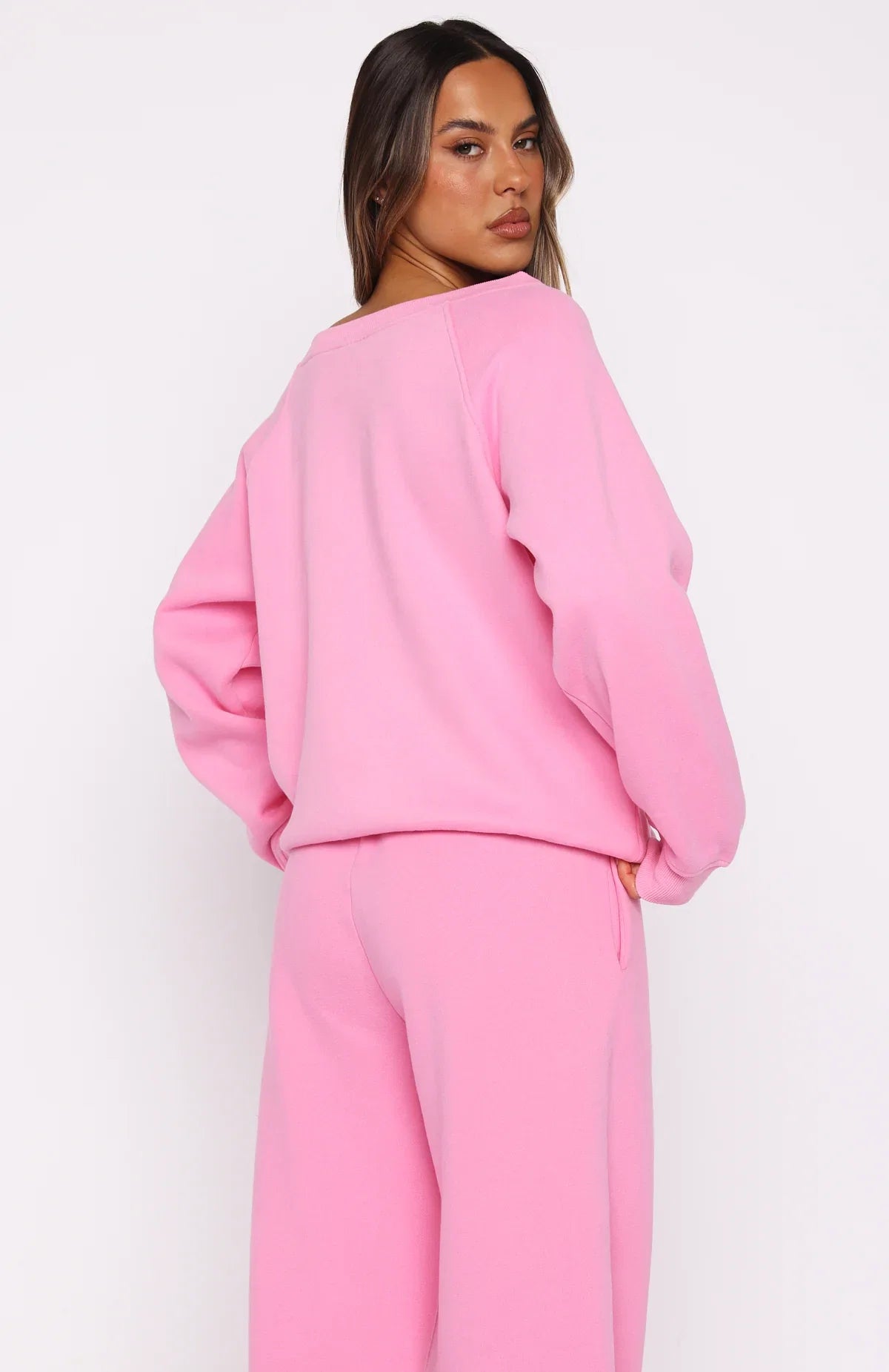 Vol 1 Off Shoulder Sweater Bubblegum