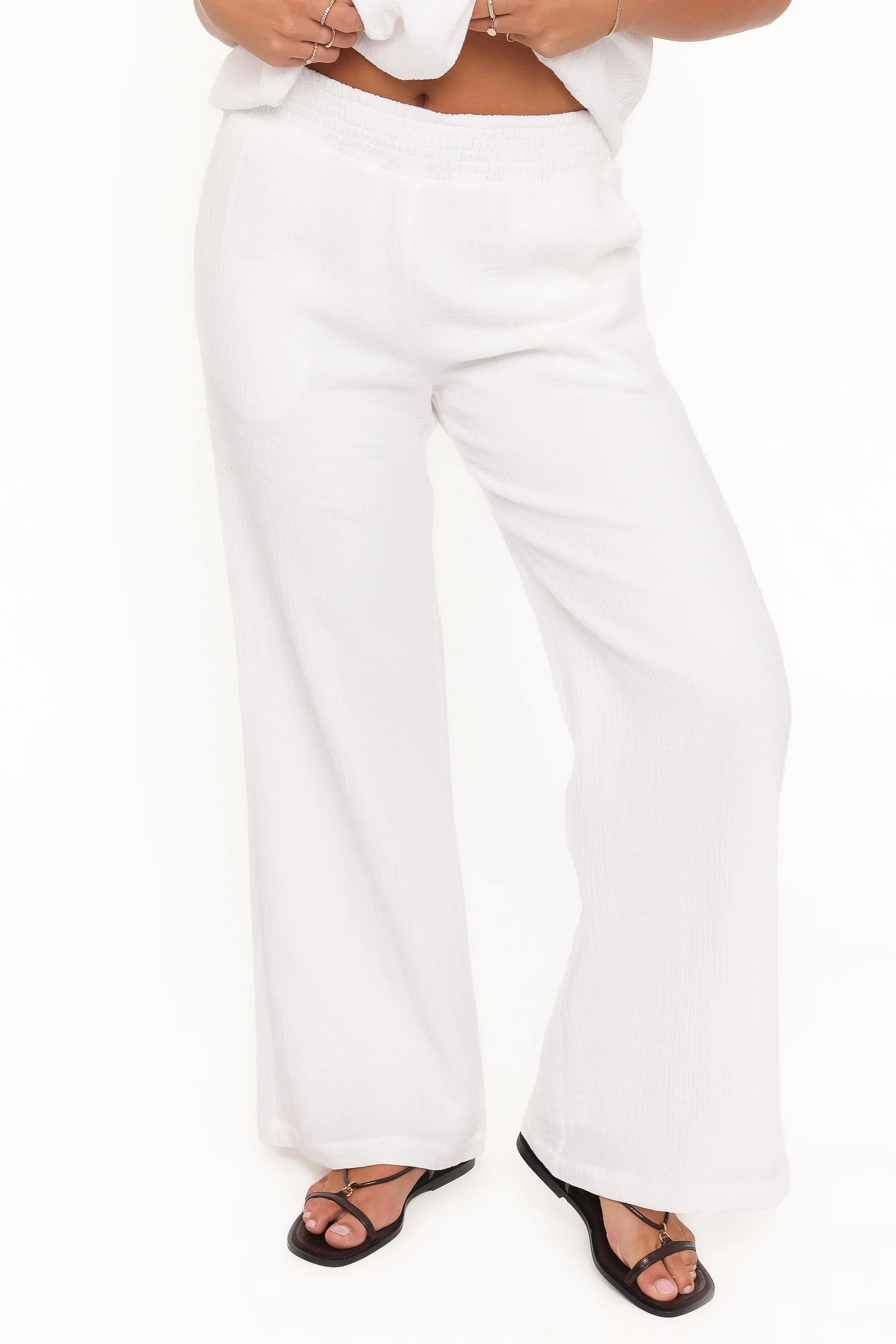 Olivia Pant Set White