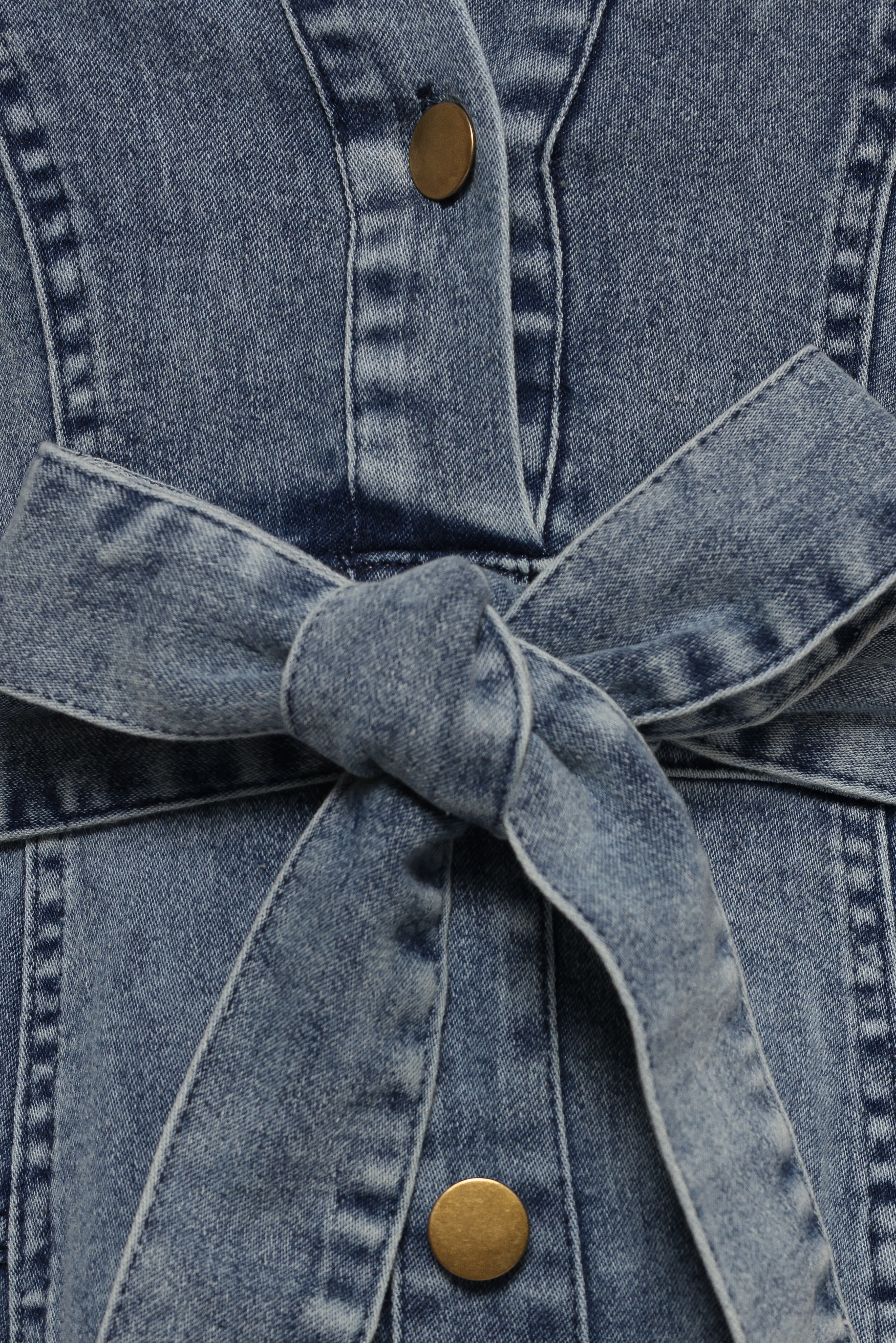 Emberly Long Sleeve Maxi Dress Denim