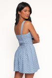 Shelton Mini Dress Floral Denim