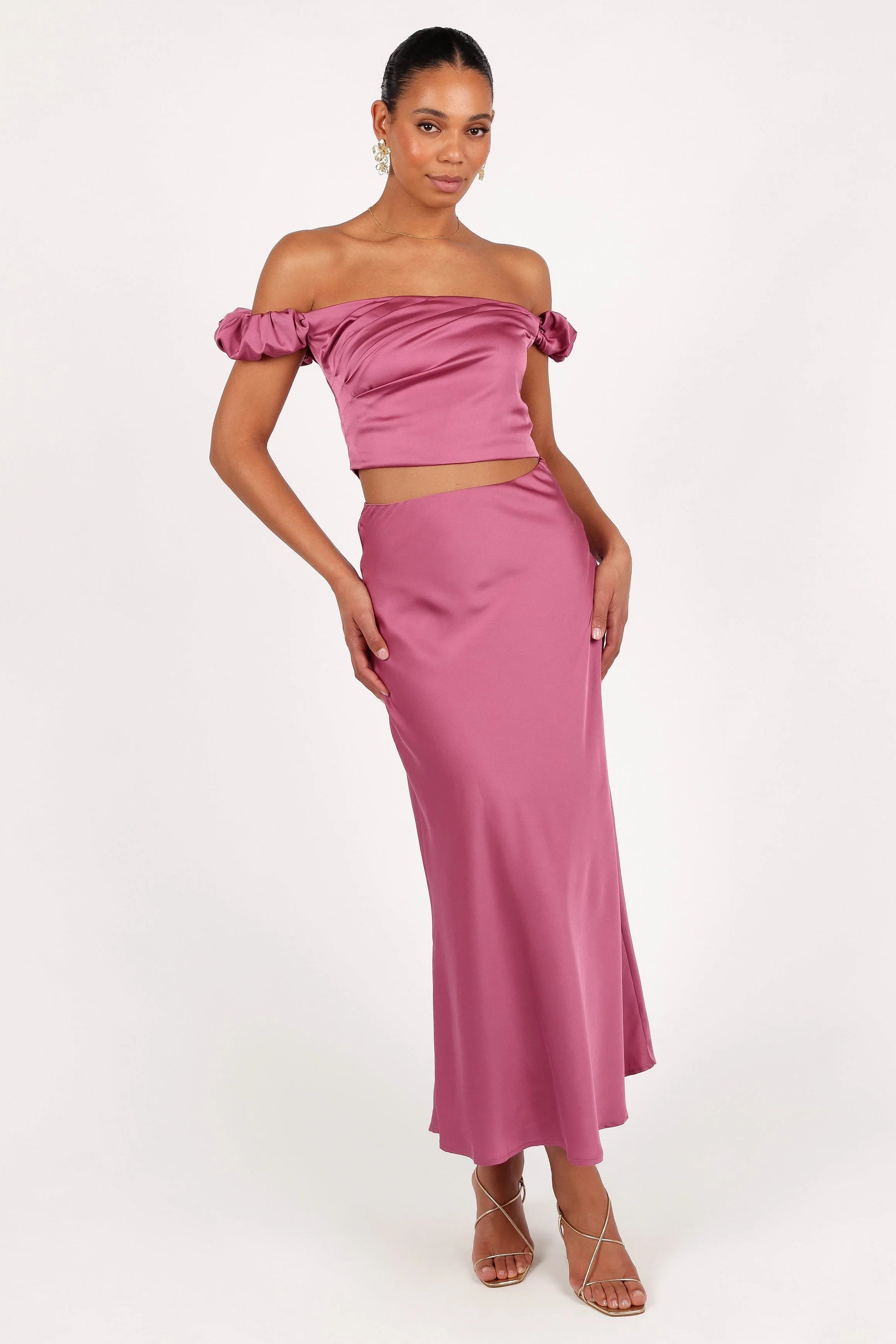 Arabella Two Piece Set Dark Rose