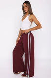 Make Me Promises Pants Burgundy