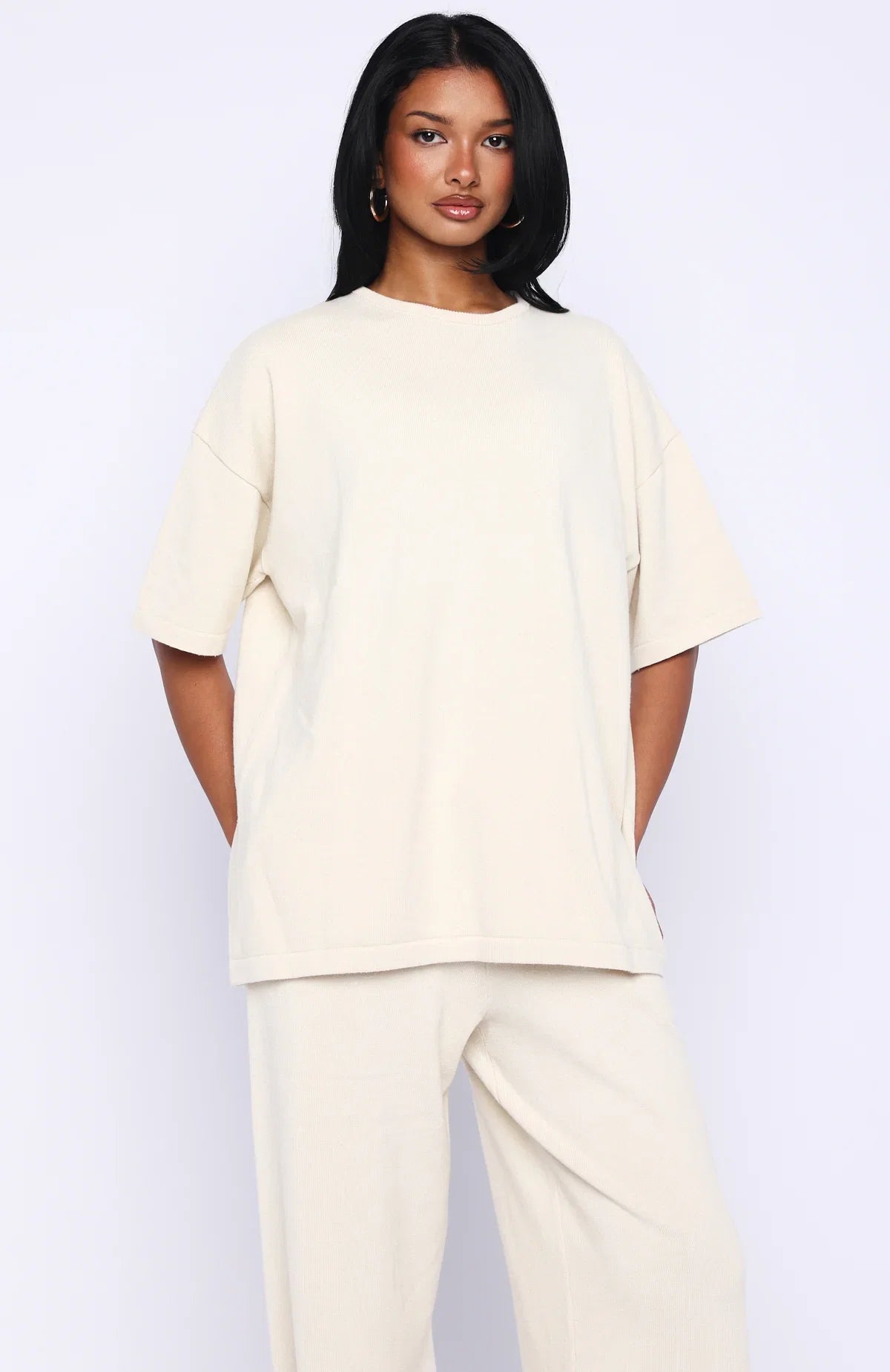 Rare Catch Knit Top Cream