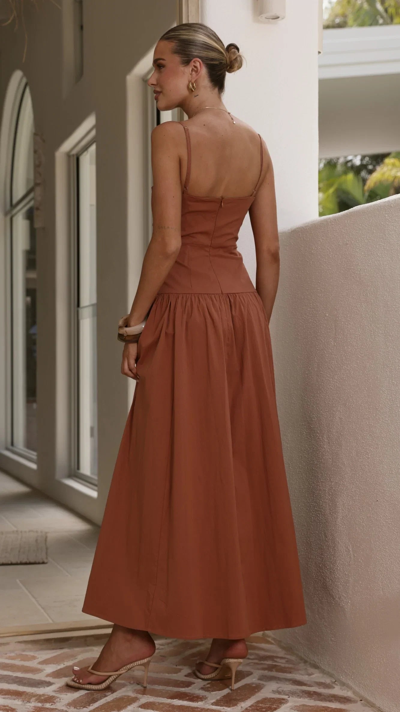 Raziela Maxi Dress Terracotta