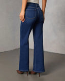 Camelle Super Stretch High Rise Straight Leg Jeans