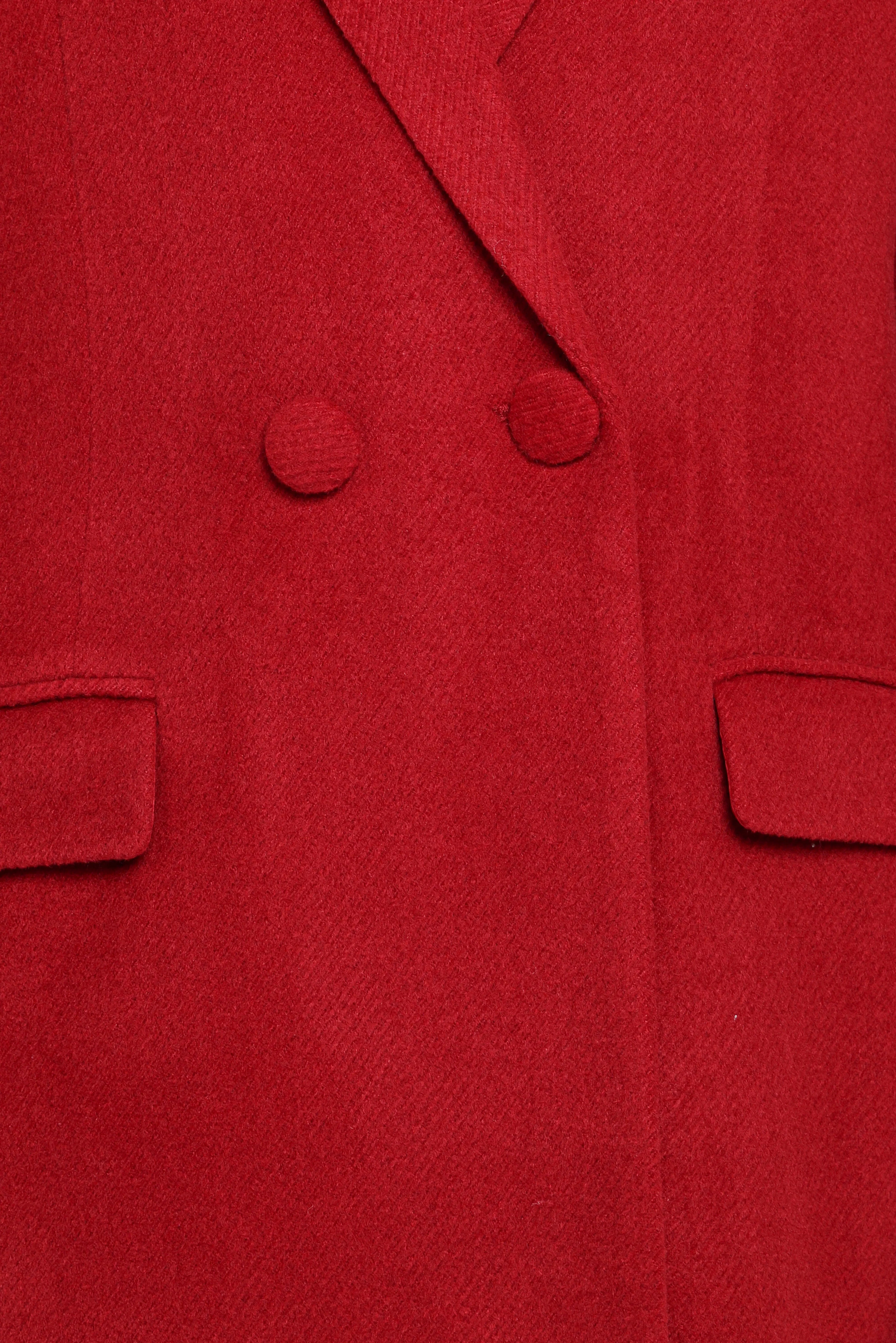 Jett Long Blazer Coat Red