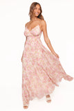 Madilyn Maxi Dress Blurred Pink Floral