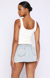 Shining In The Desert Denim Skirt Glacier Blue