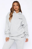 Core Classic Oversized Hoodie Dark Grey Marle