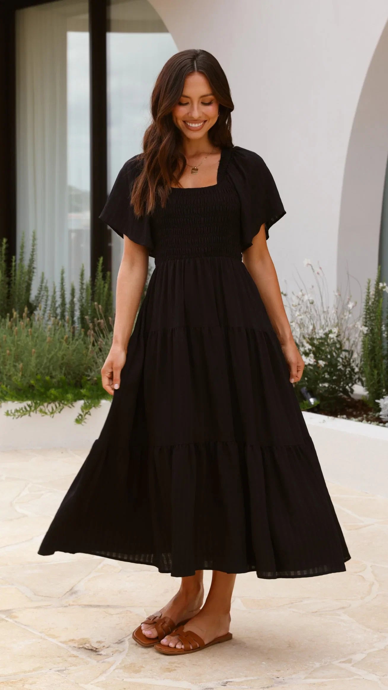 Lainey Midi Dress Black