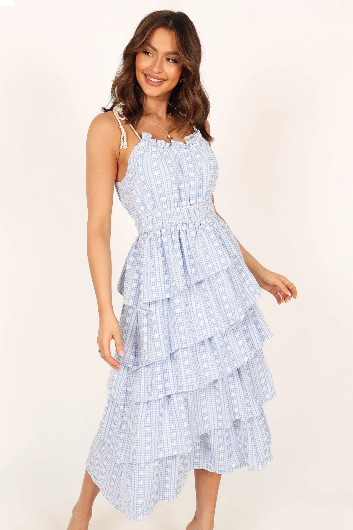 Cora Midi Dress Blue