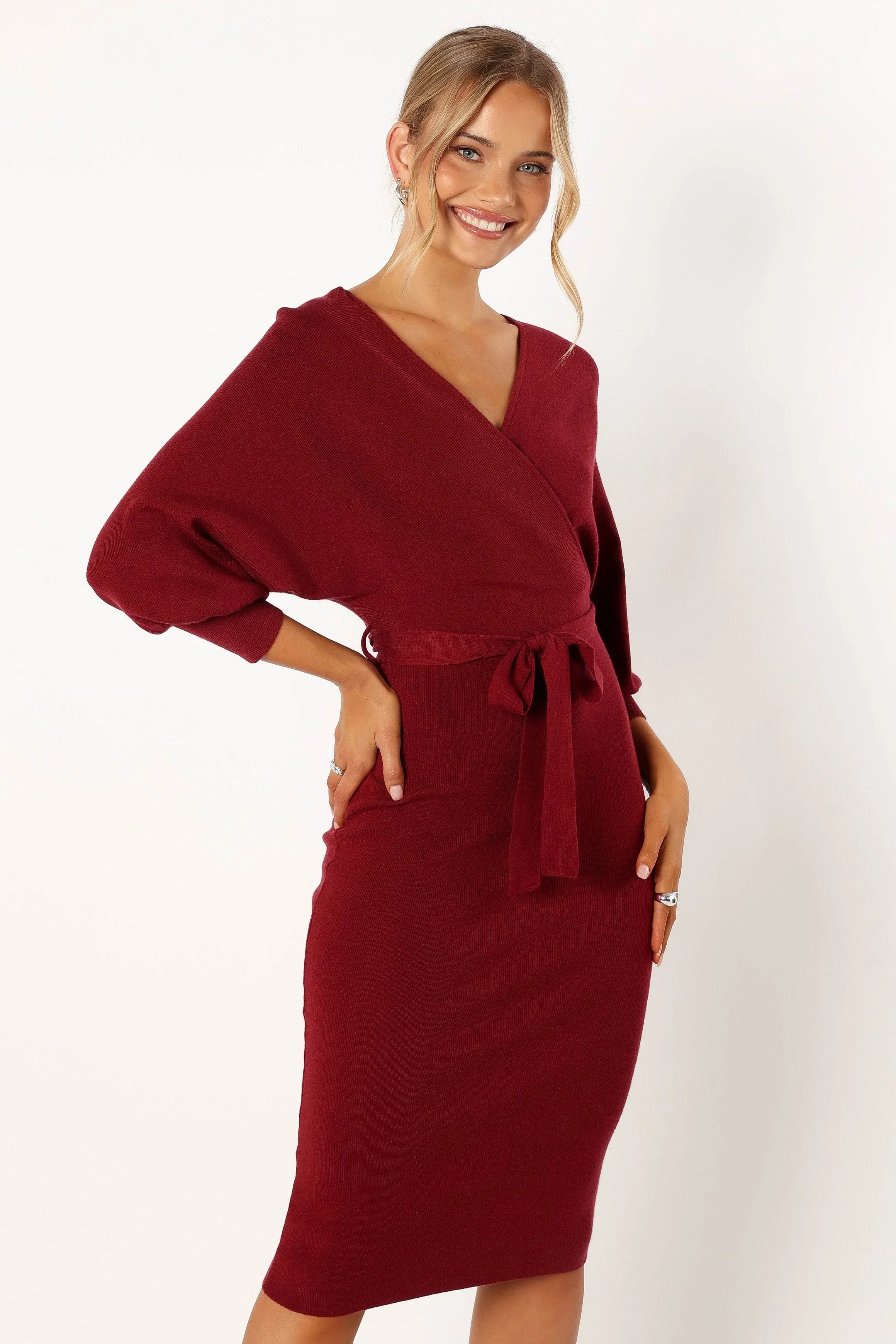 Nate Dress Merlot