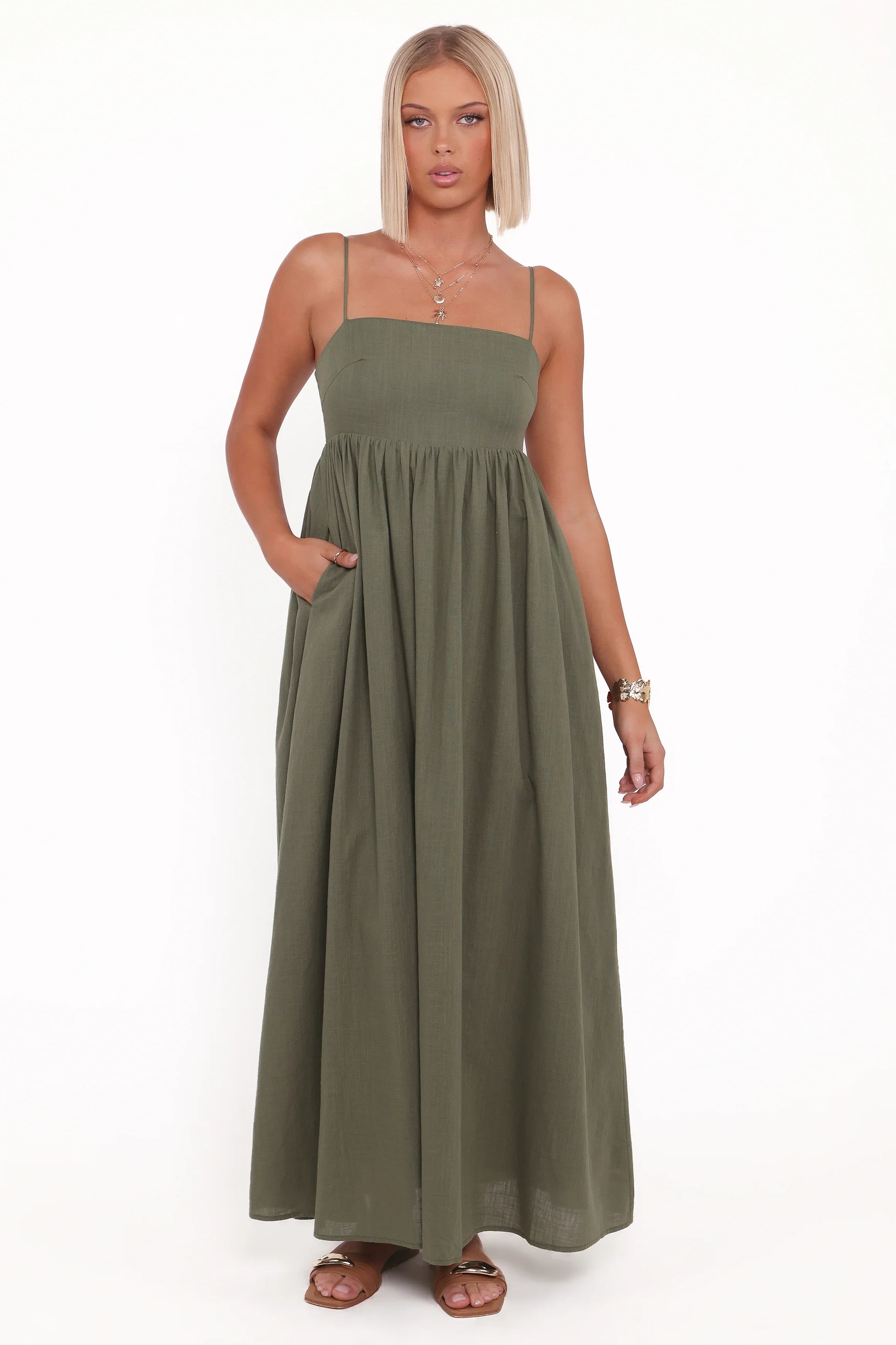Odessa Maxi Dress Palm Green