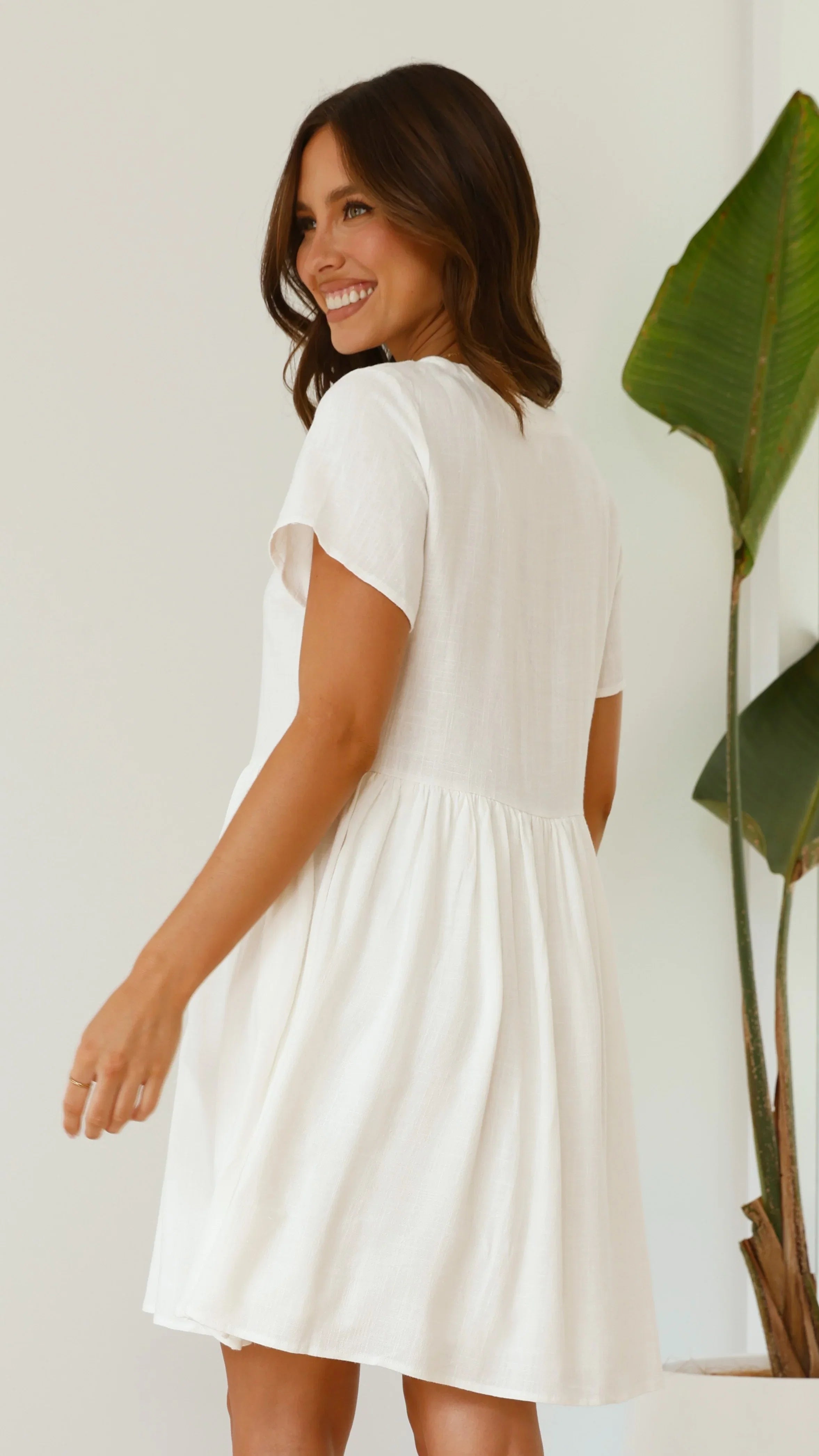 Courtney Mini Dress White