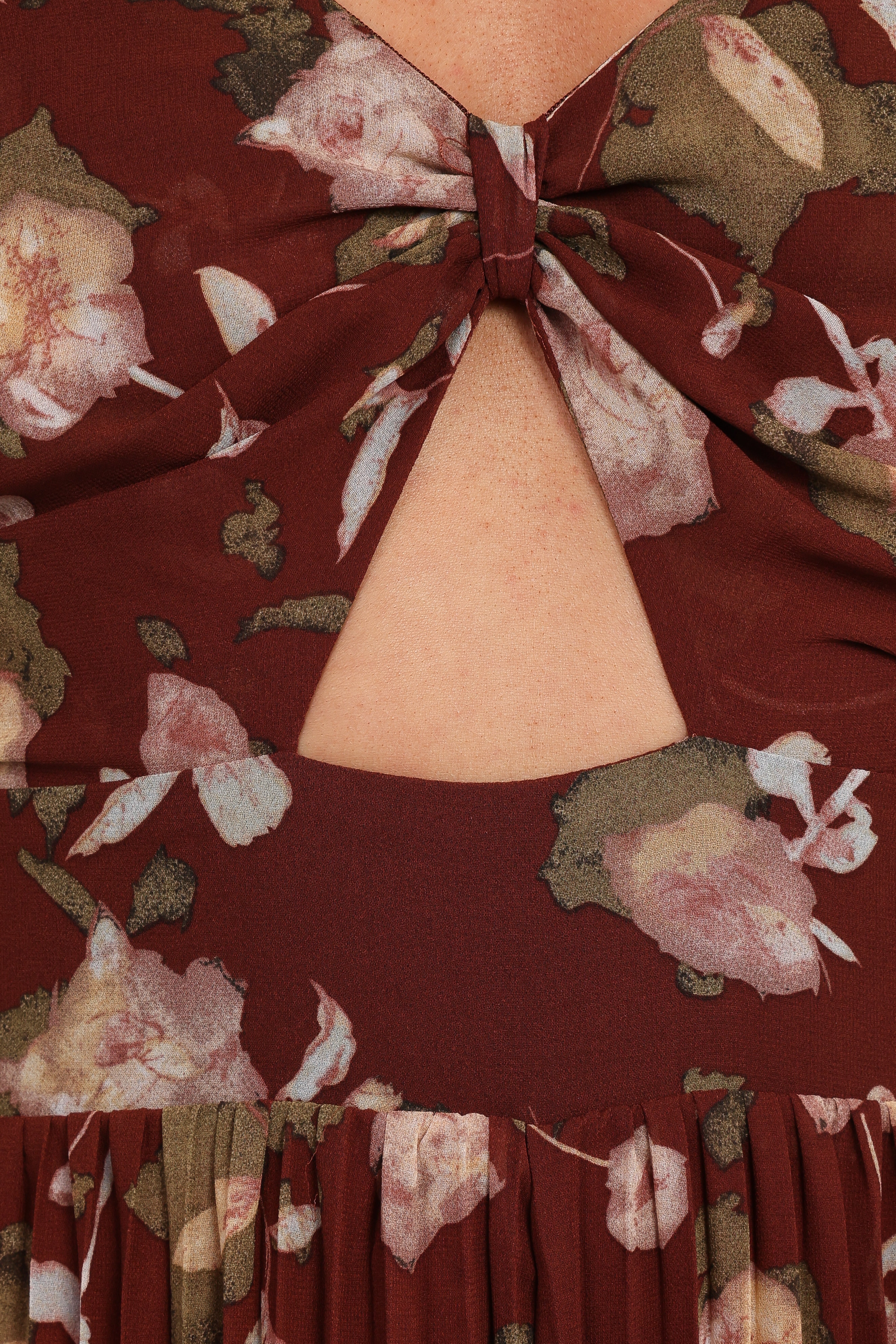 Alice Wide Leg Jumpsuit Brown Floral