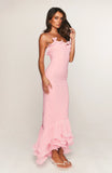 Dancing Petals Maxi Dress Pink