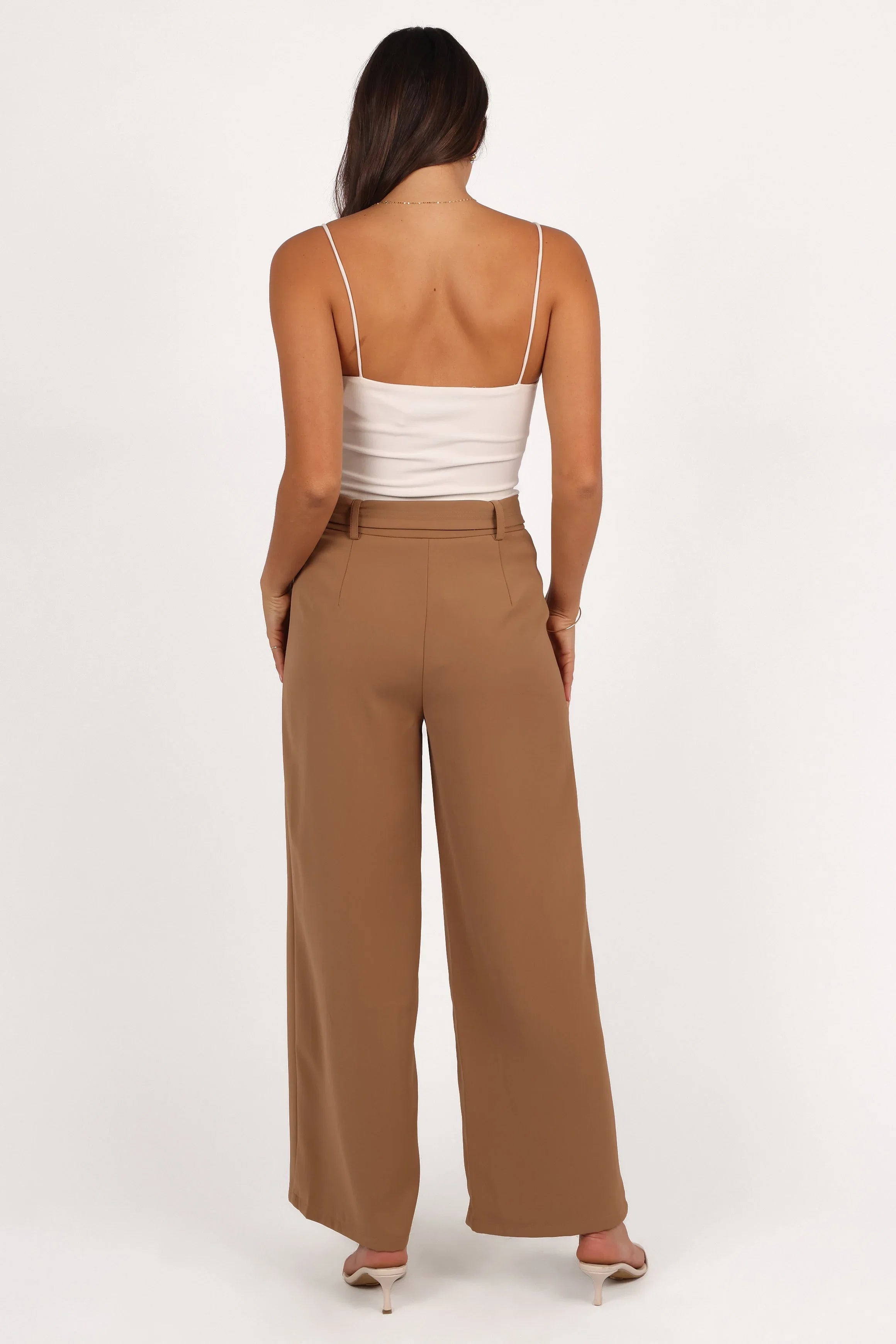 Elaine Belted Pant Mocha