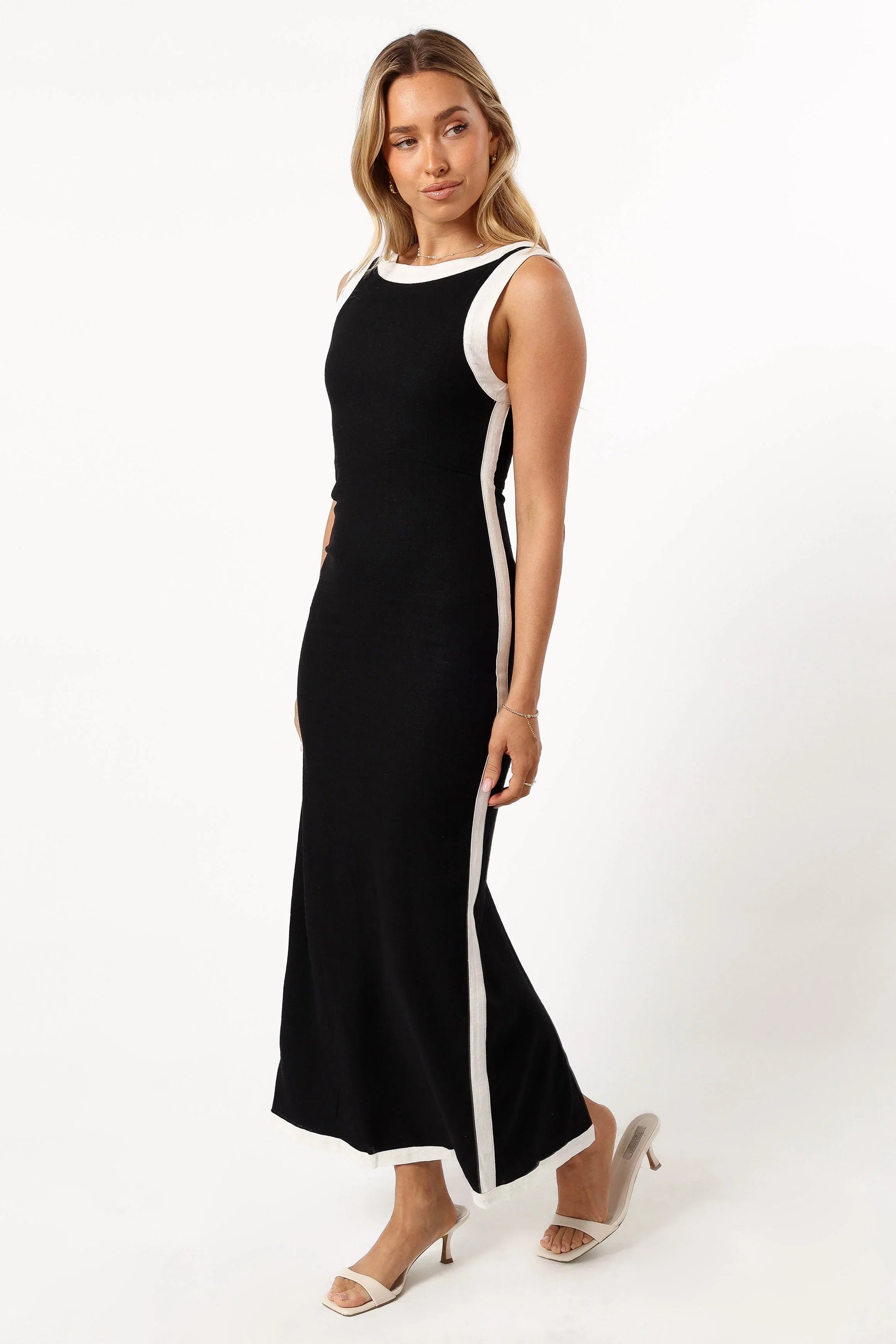 Esme Maxi Dress Black White