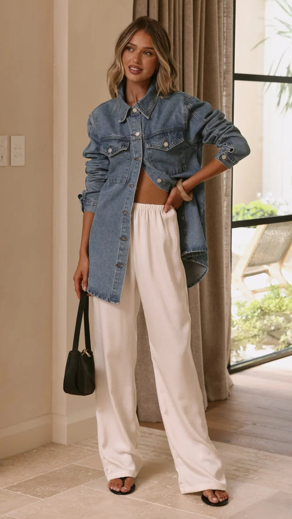 Yvella Denim Jacket Mid Blue
