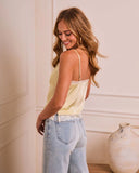 Spirited Cove Satin Lace Trim Top