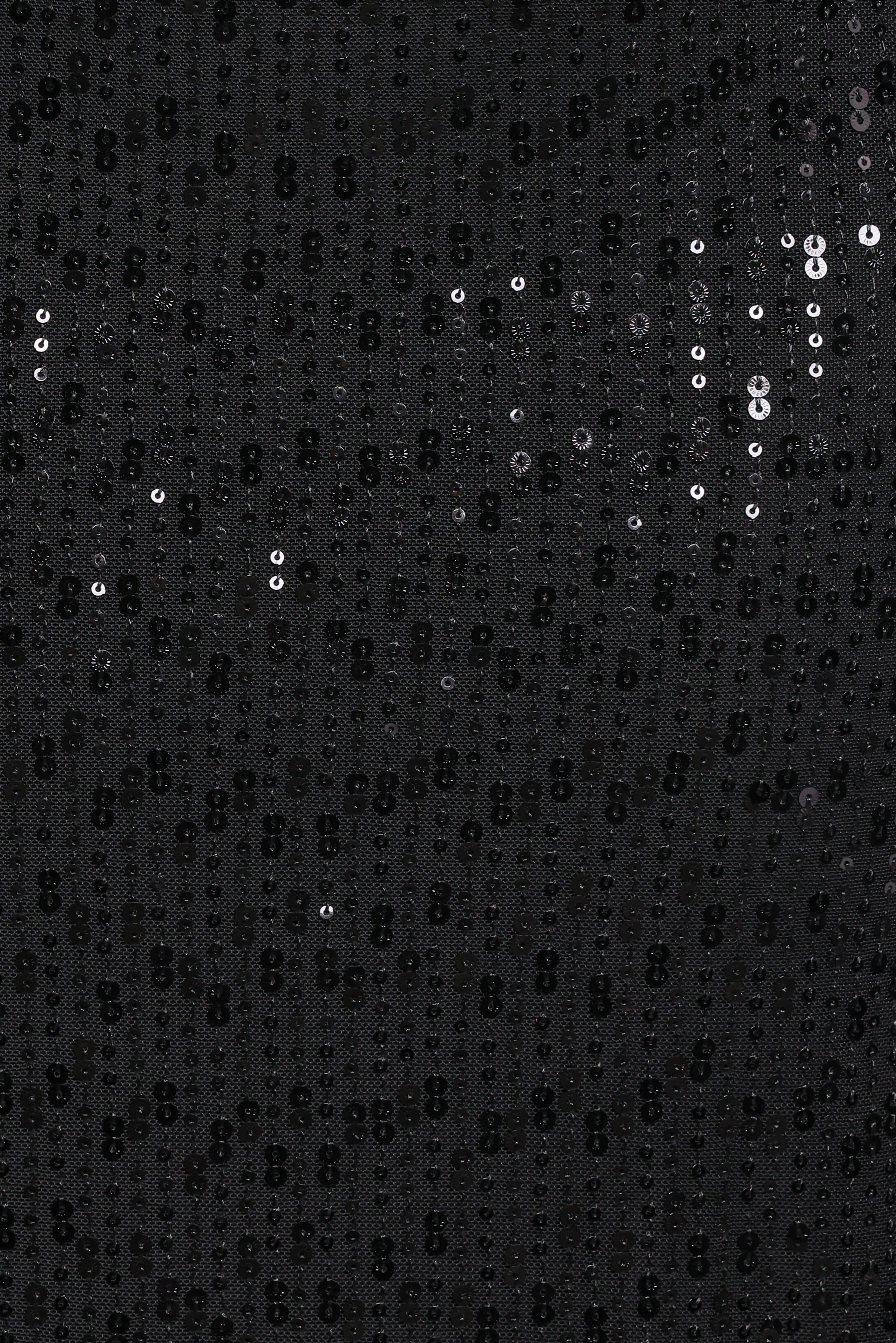 Agnes Strapless Sequin Maxi Dress Black