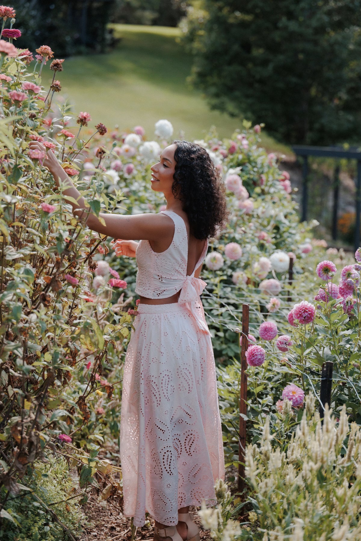 Isabelle Maxi Skirt Set Pink