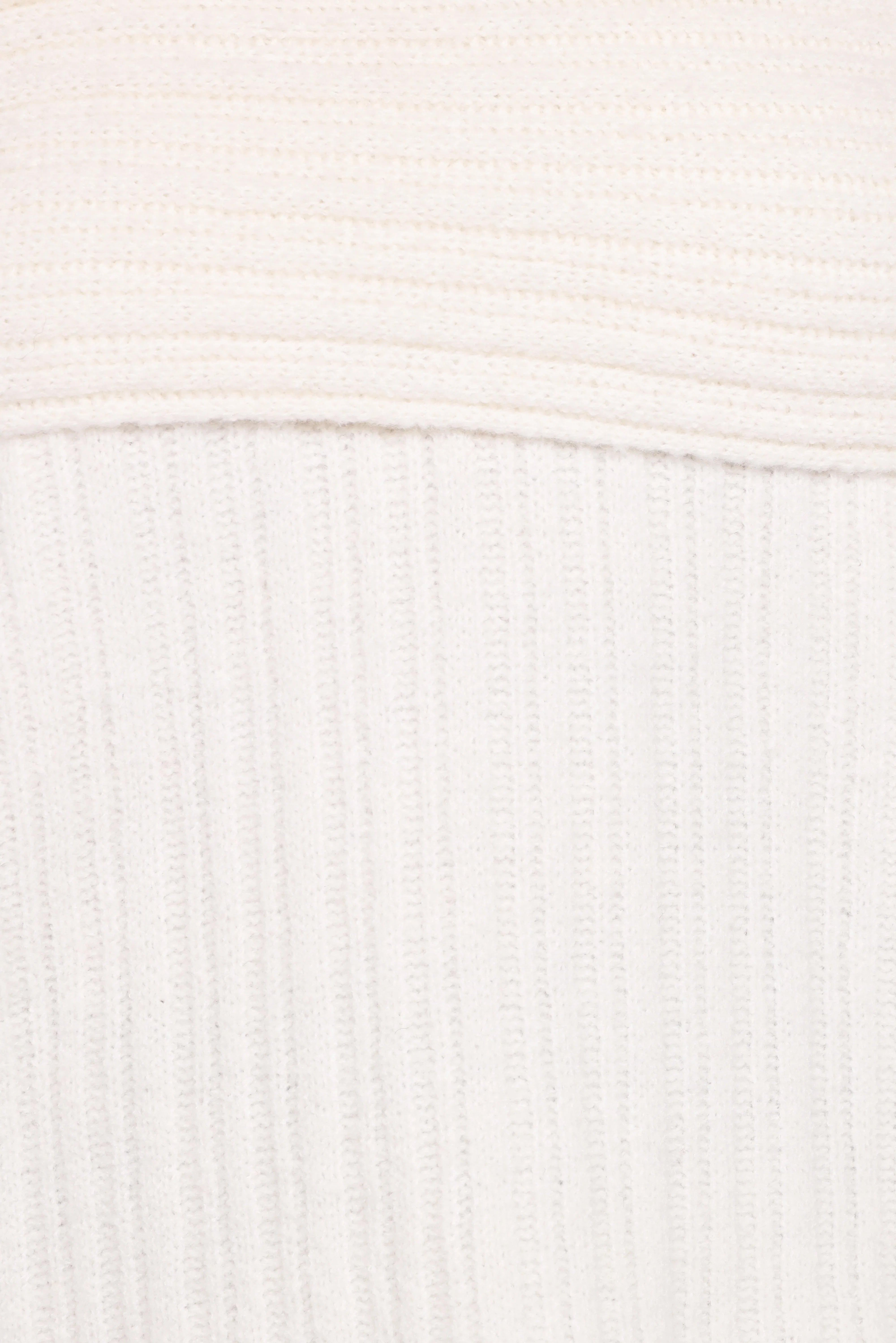 Kenny Off Shoulder Knit Sweater Cream