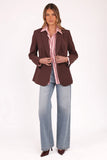 Leo Blazer Chocolate Brown