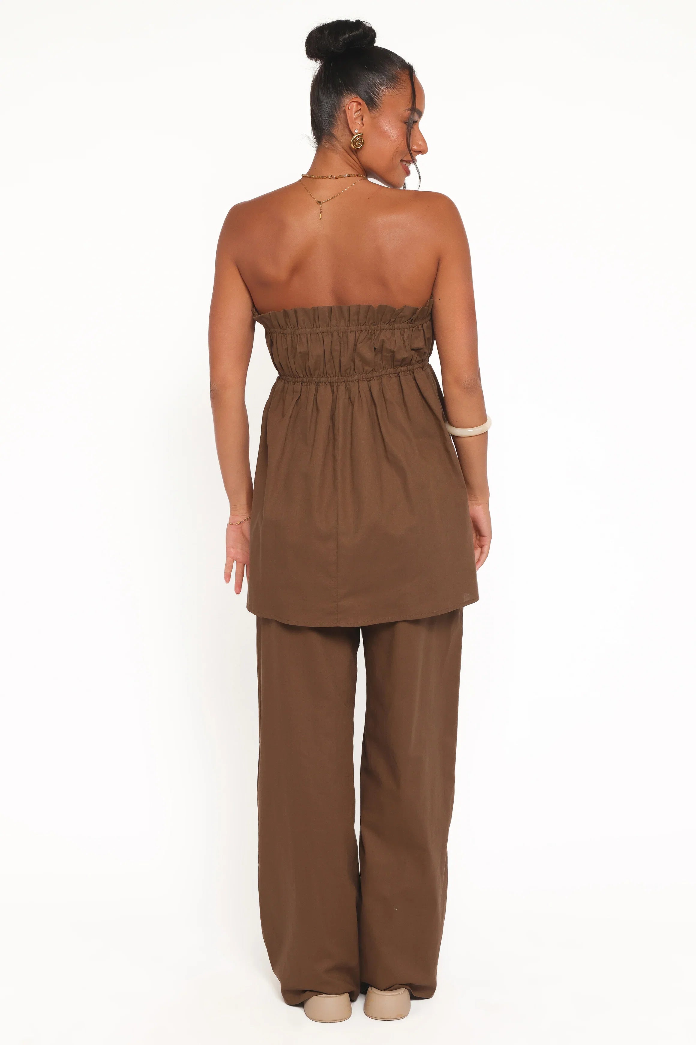 Ember Cotton Pants Brown