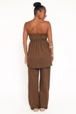 Ember Cotton Pants Brown