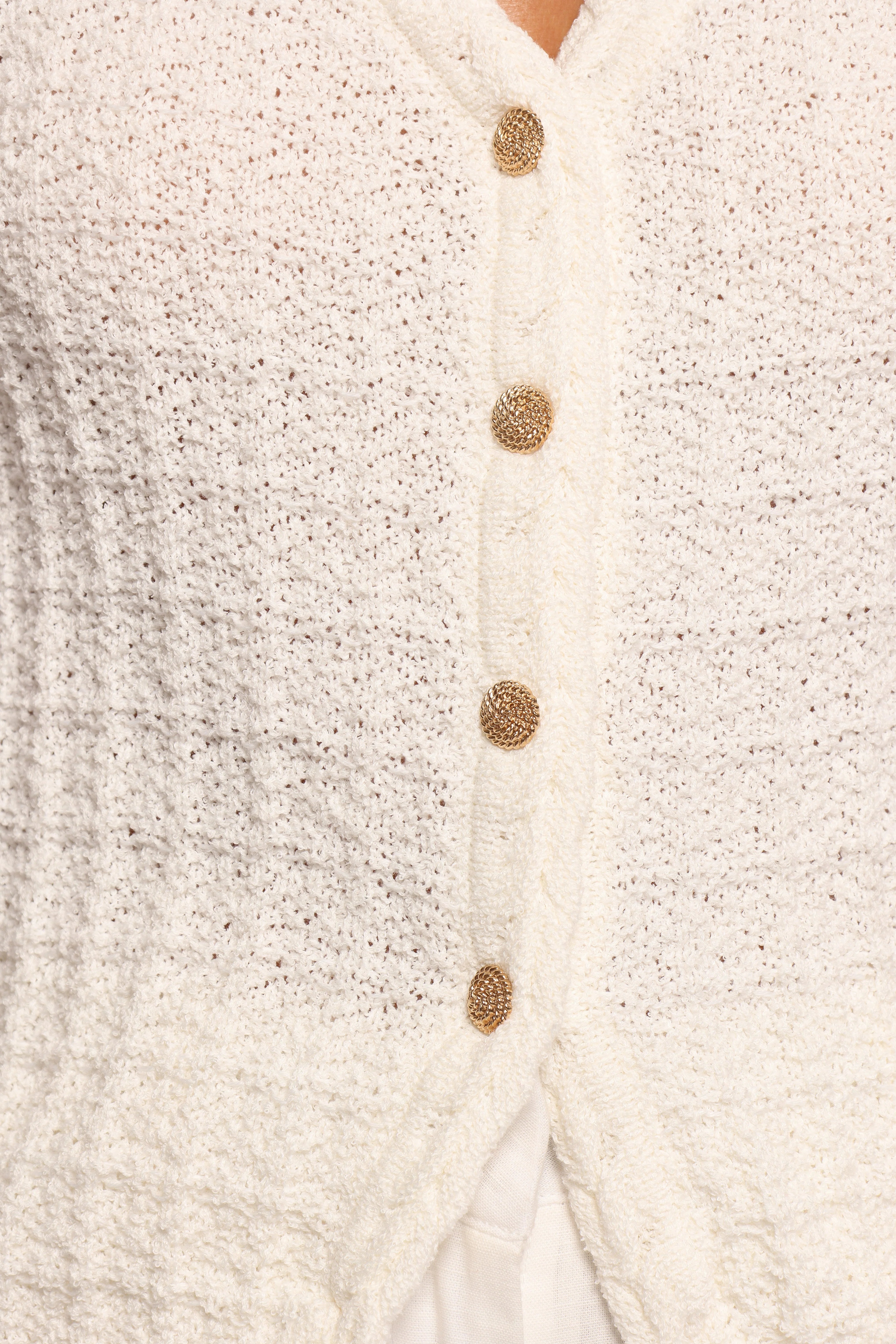 Davis Knit Vest White