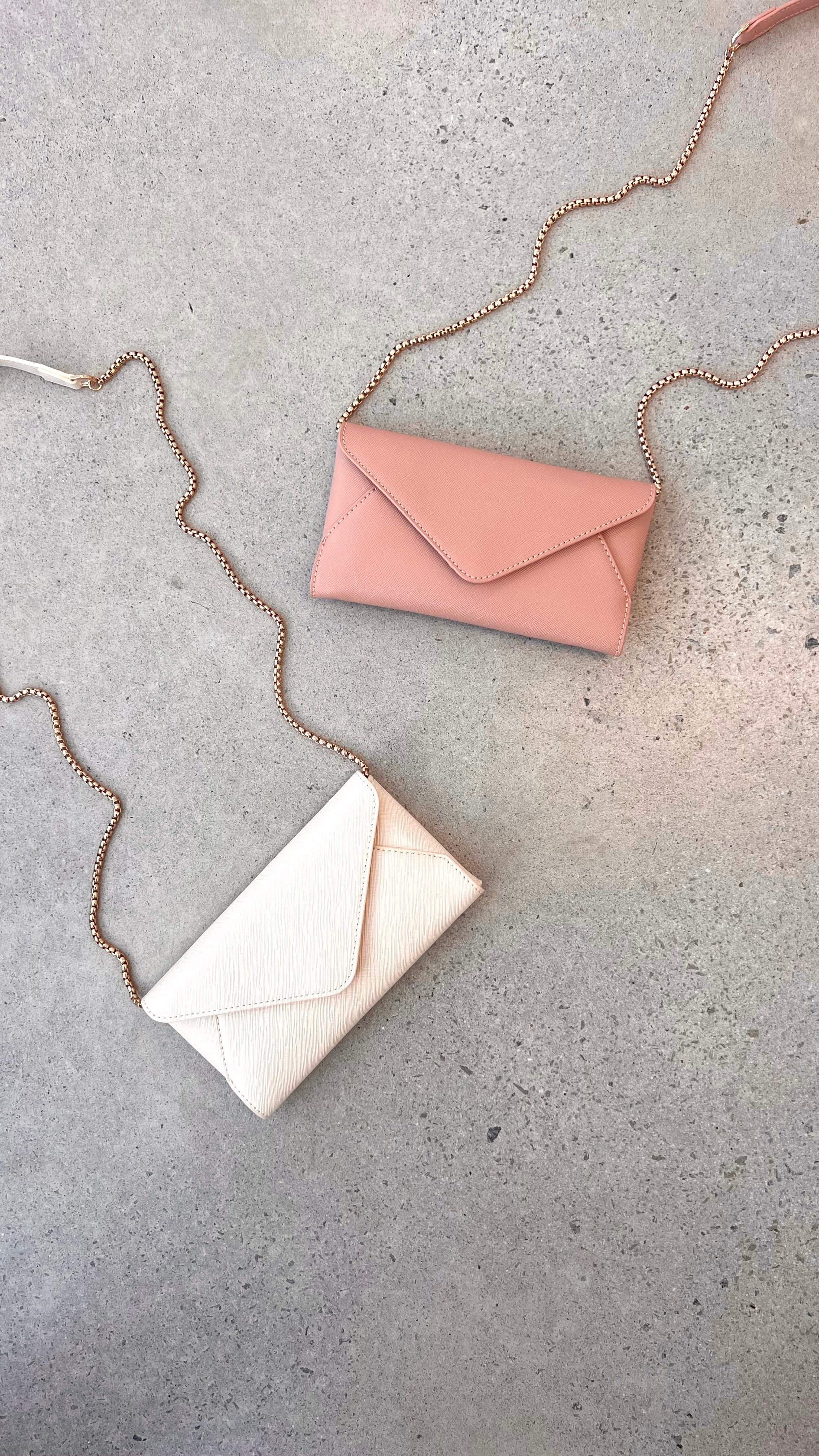 Carmen Envelope Cross Body Bag Cream