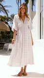 Camille Midi Dress Atlas Print