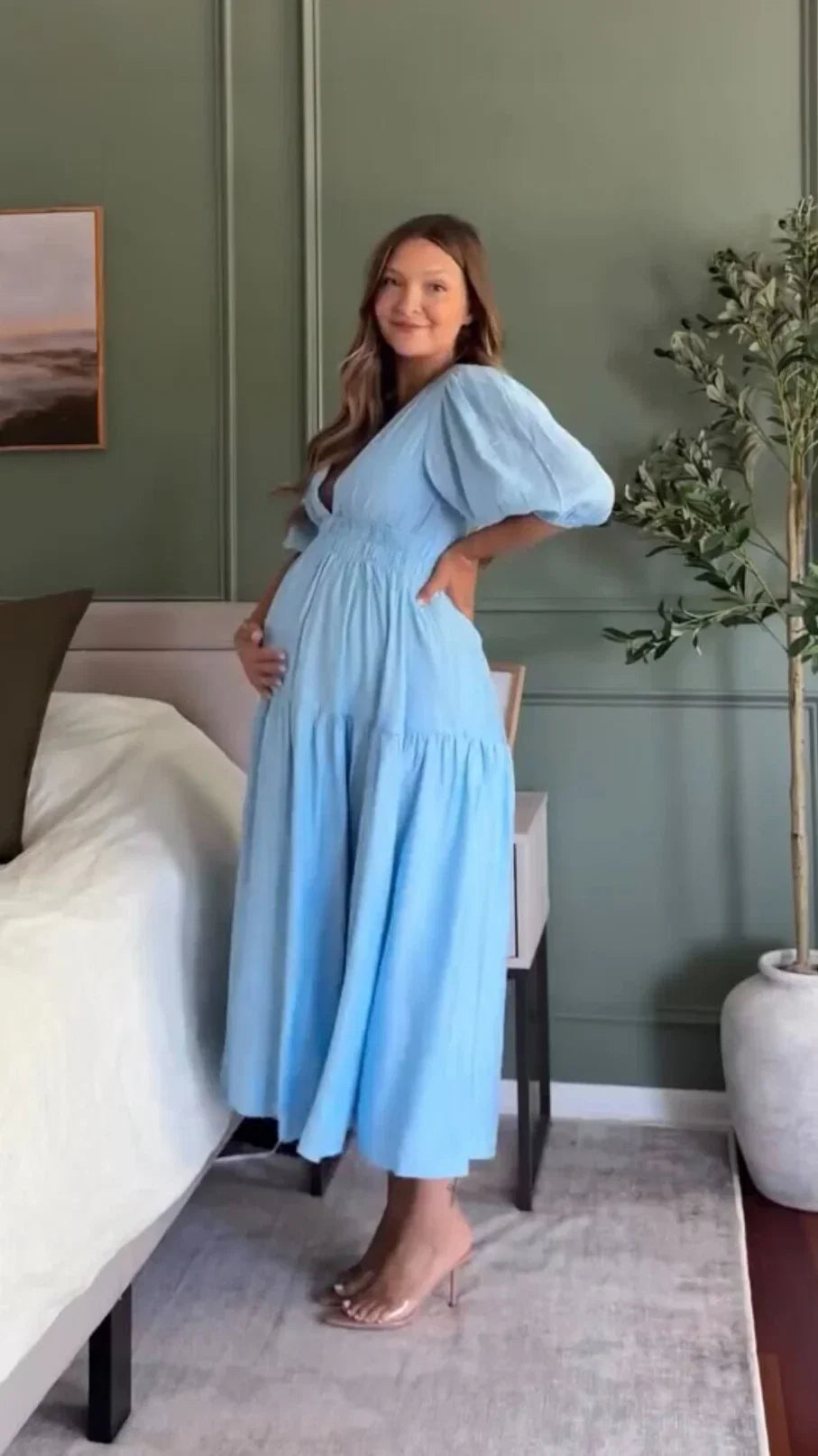 Erin Midi Dress Blue