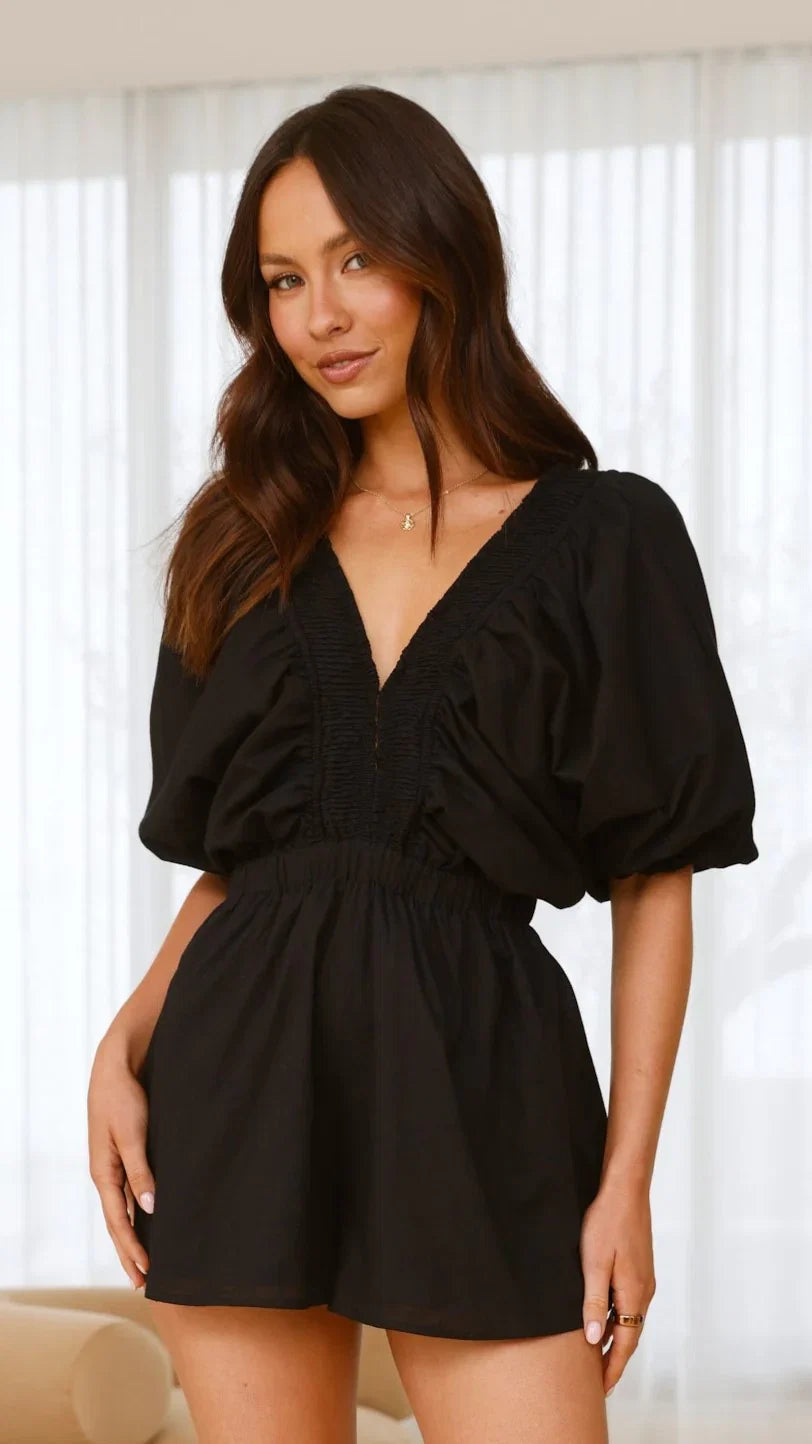 Carson Playsuit Black