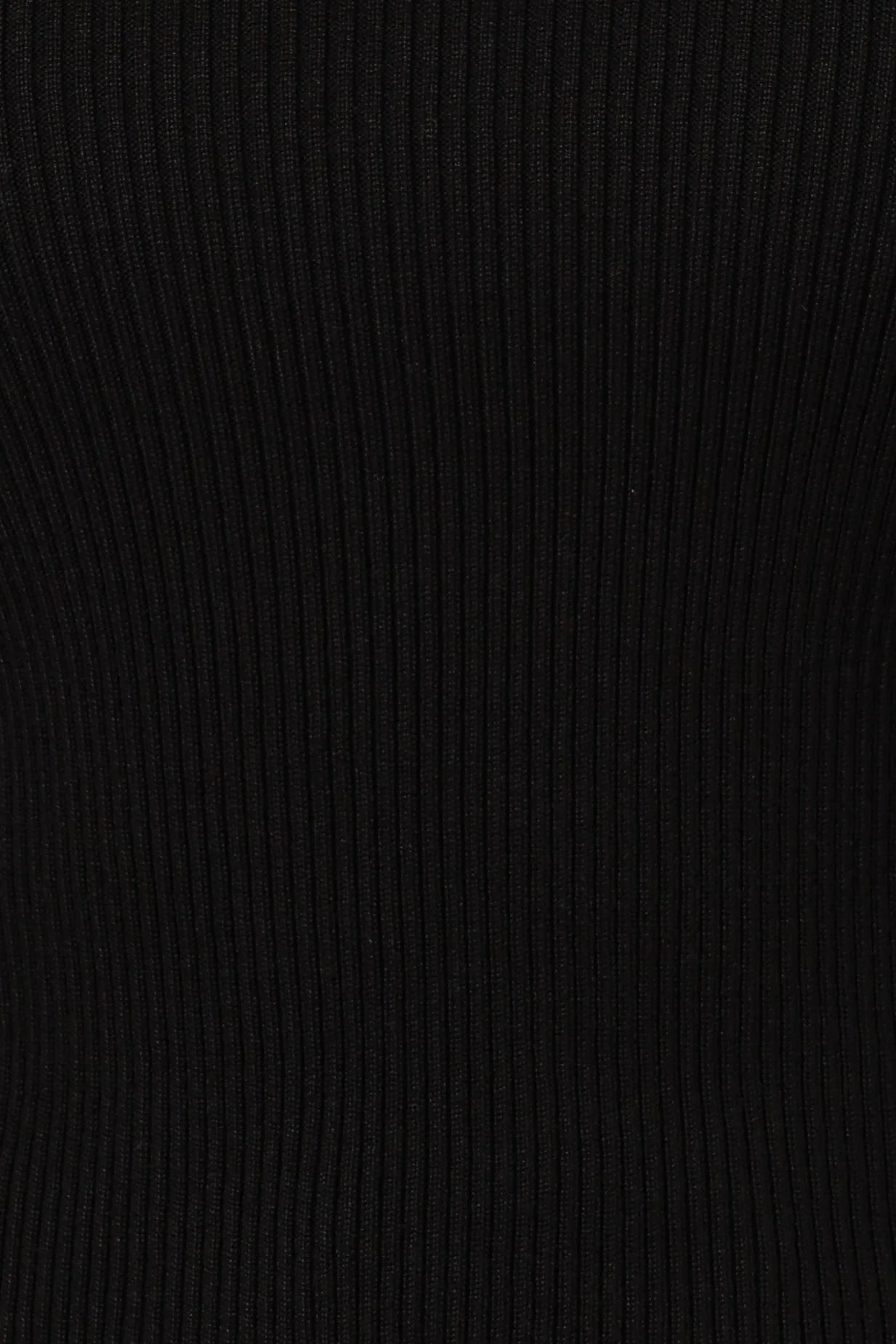 Tammy Ribbed Knit Top Black