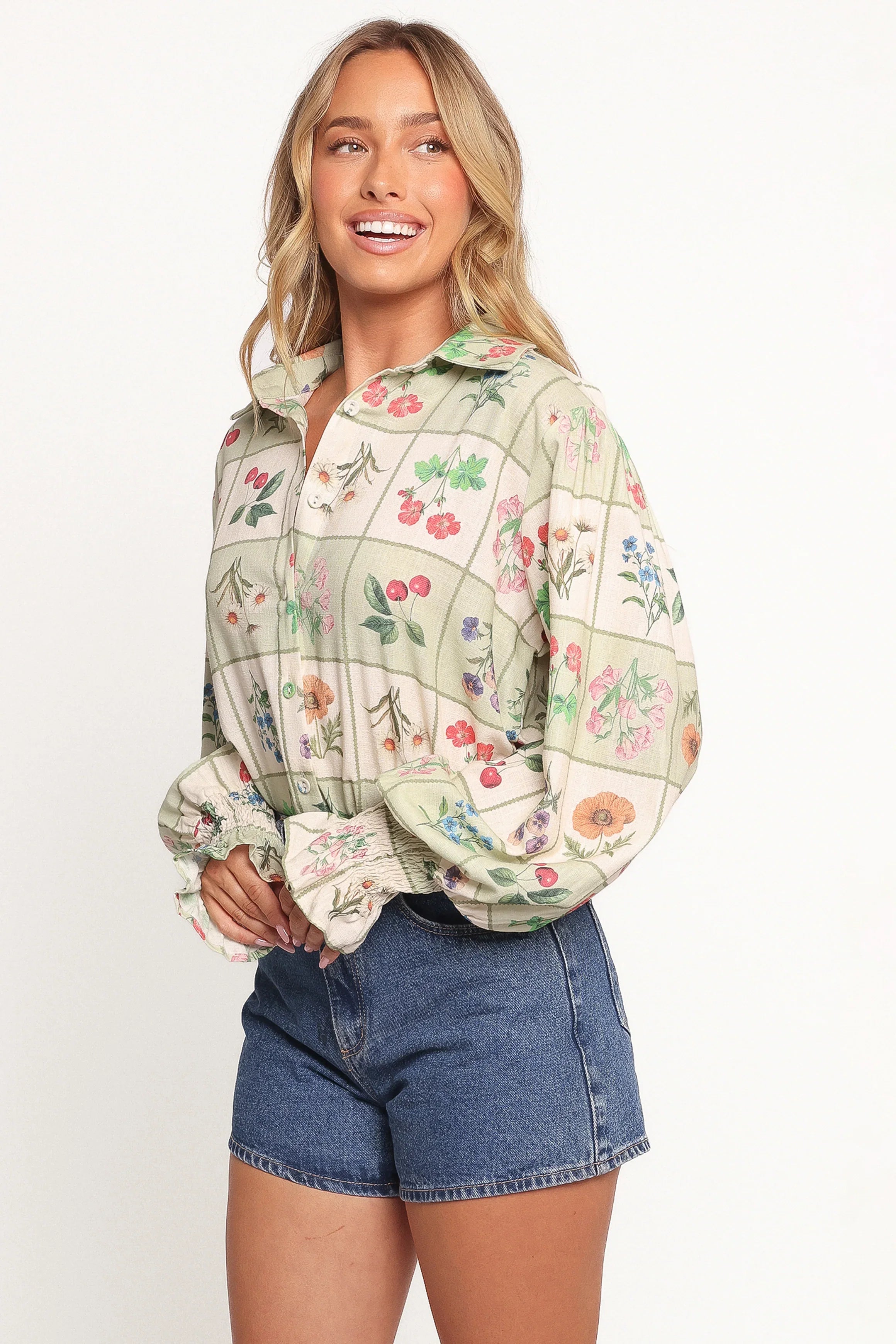 Tomi Long Sleeve Shirt Flower Market