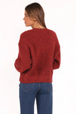 Lucah Cardigan Dark Red