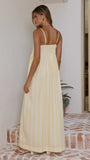 Pippa Maxi Dress Yellow Stripe
