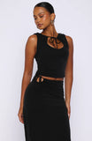 Save My Heart Top Black