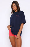 Outfit Of The Day Oversized Tee Navy