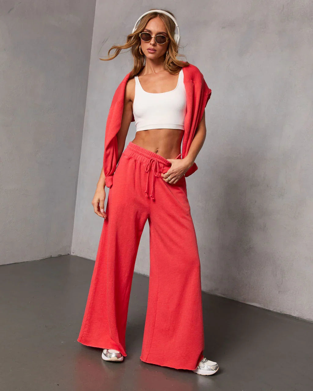 Off Hours Fleece Wide Leg Sweatpants