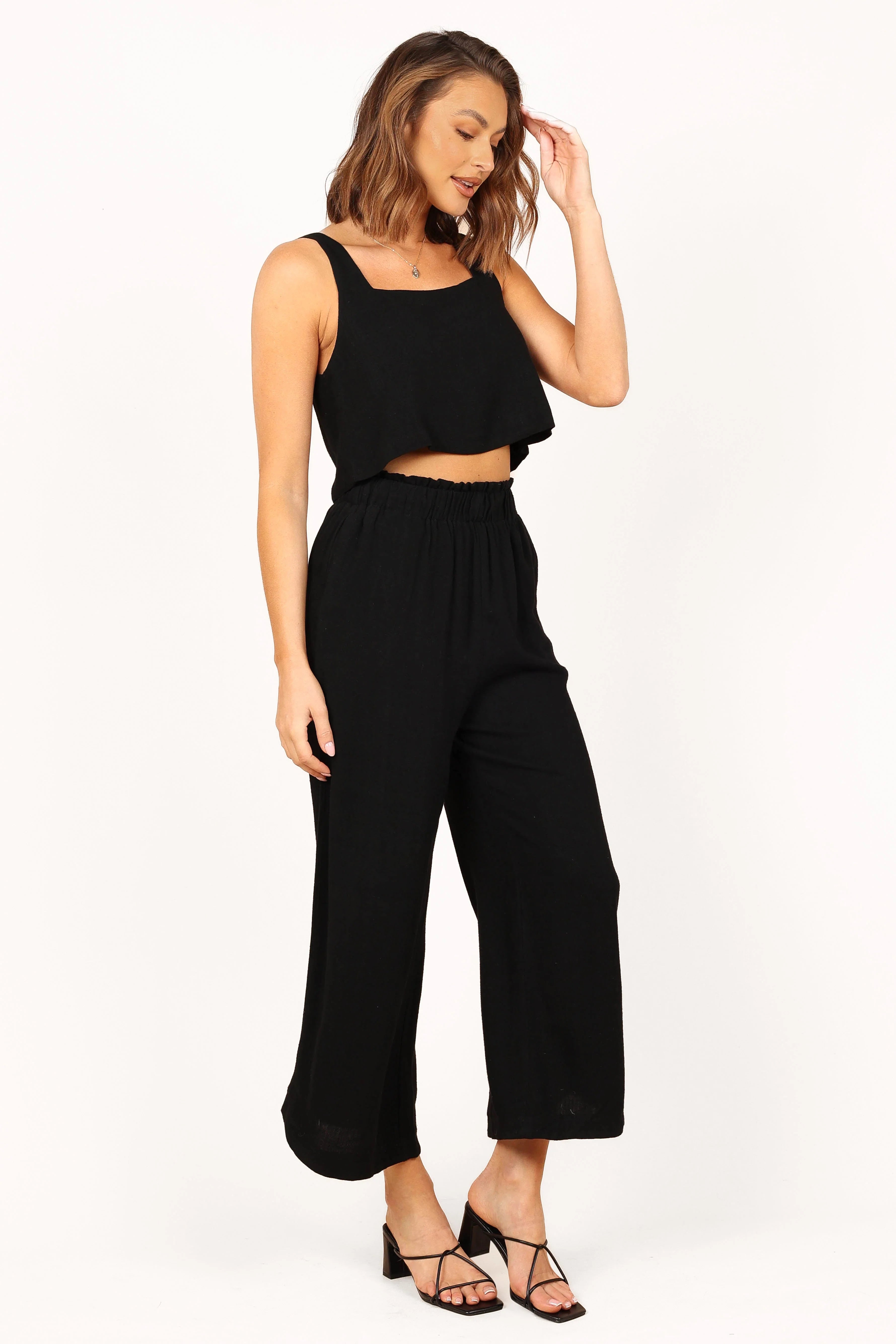 Eleanor Cropped Top Black