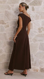 Gemma Maxi Dress Chocolate