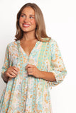 Arden Mini Dress Green Multi