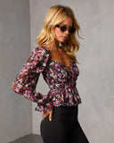 Mayia Peplum Top
