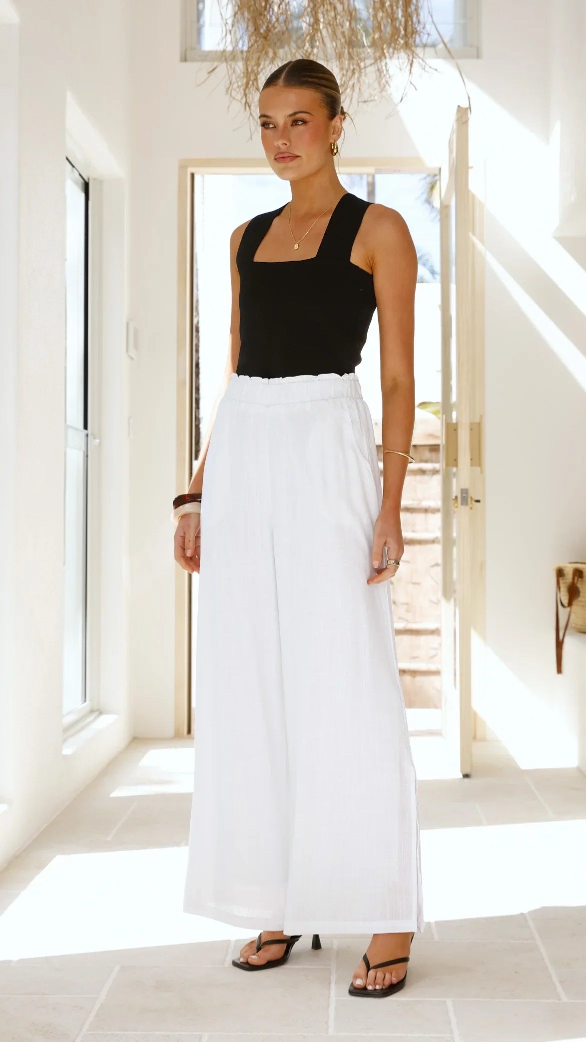 Janelle Pants White